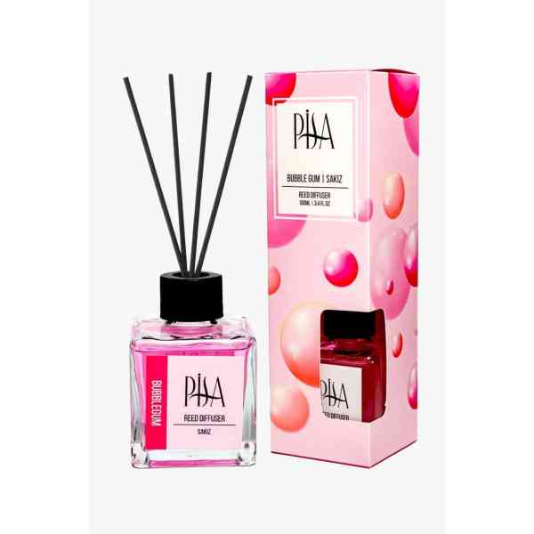 Pisa – Désodorisant en bâtonnets de bambou – Chewing-gum – 100 ml
