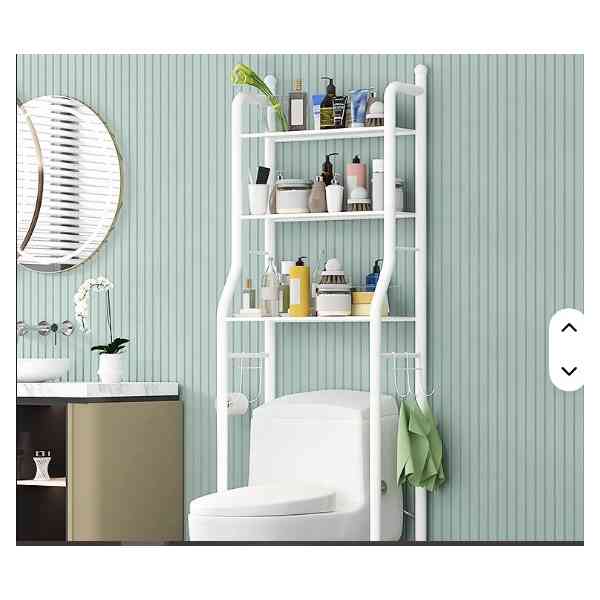 Étagère de Rangement au-dessus des Toilettes – 3 Niveaux