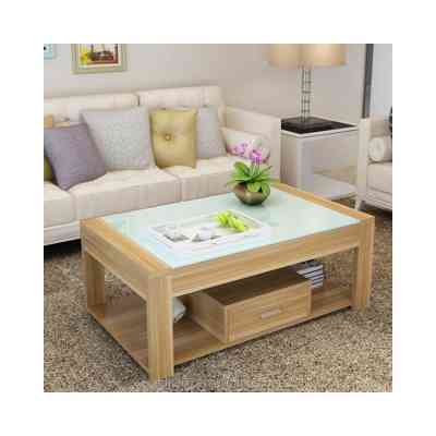 PETITE TABLE BASSE MODERNE – BLANC/NOIR MEDS00014 Style & confort 55 000 FCFA