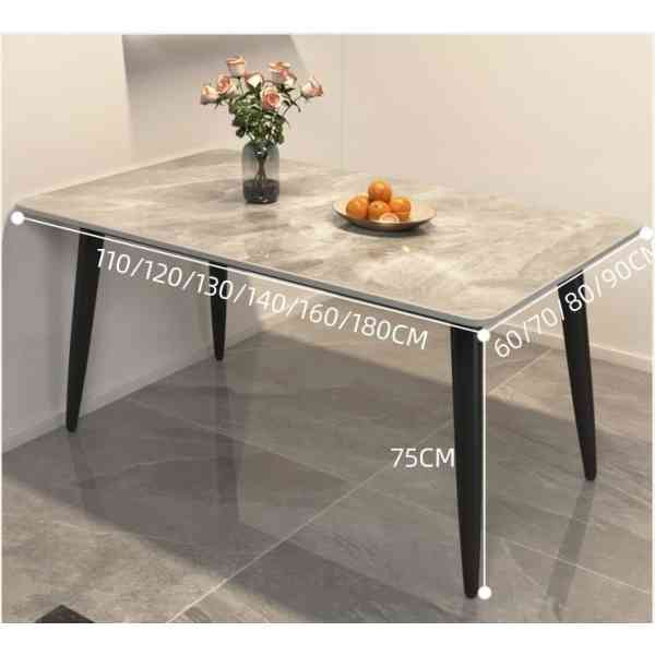 TABLE A MANGER MODERNE EN MARBRE BLANC