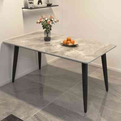 TABLE A MANGER MODERNE EN MARBRE BLANC MEDS00018 Style & confort 65 000 FCFA