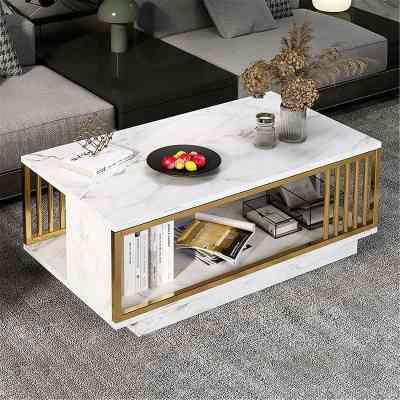 TABLE BASSE MODERNE EN MDF ET ACIER MEDS00024 Style & confort 37 000 FCFA