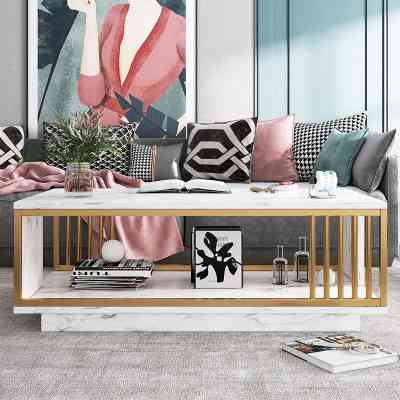 TABLE BASSE MODERNE EN MDF ET ACIER MEDS00024 Style & confort 37 000 FCFA