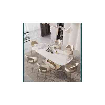 TABLE BASSE RECTANGULAIRE MINIMALISTE EN MARBRE ET METAL MEDS00019 Style & confort 65 000 FCFA