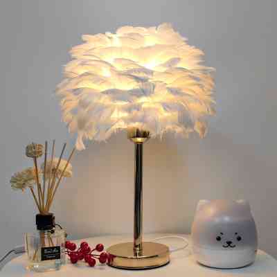 Lampe de table à plumes MIDS0003 Style & confort 23 000 FCFA