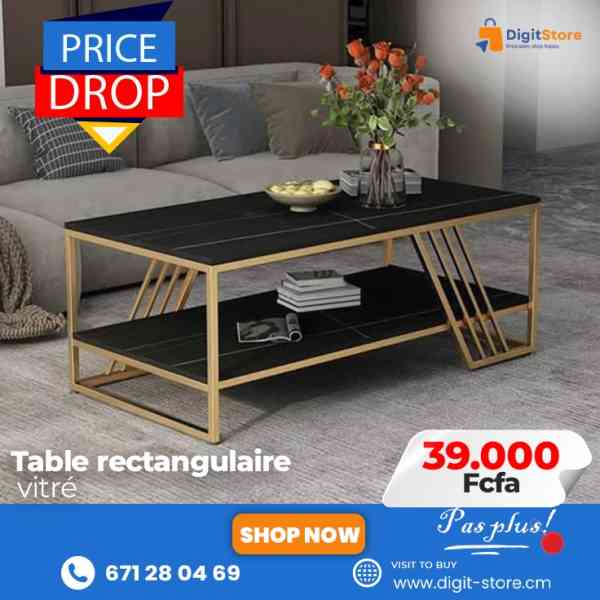 Table basse rectangulaire