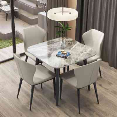 Ensemble de Table de Salle à Manger Moderne en Pierre de Marbre SGDS0003 Style & confort 120 000 FCFA