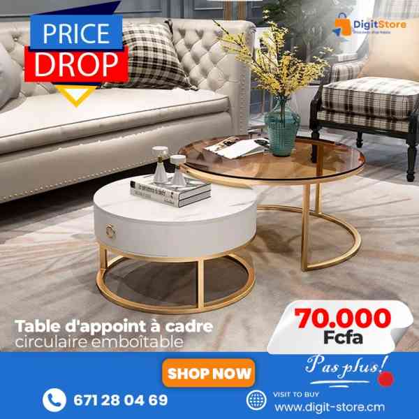 TABLE D'APPOINT A CADRE