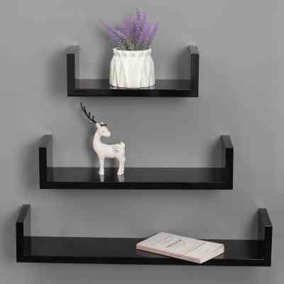 Étagère murale flottante en bois blanc et noir ISDS000104 Style & confort 22 000 FCFA Étagère murale flottante en bois blanc et noir ISDS000104 Style & confort 22 000 FCFA