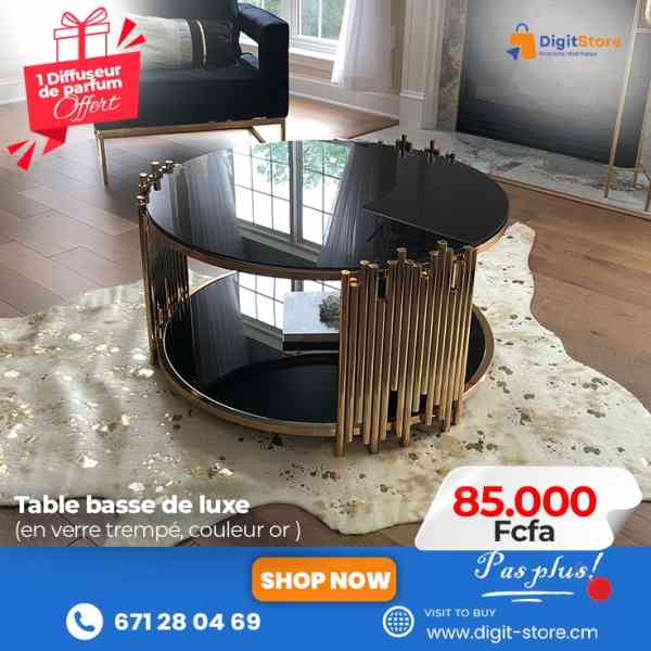 meuble de luxe en verre trempé