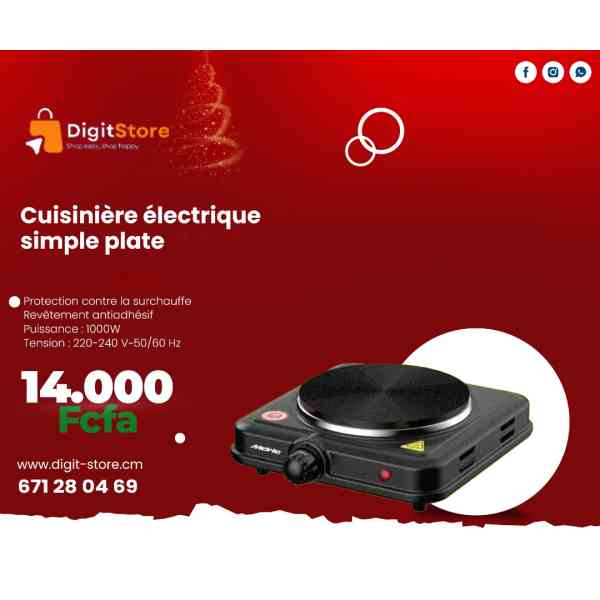 cuisinière électrique simple plate