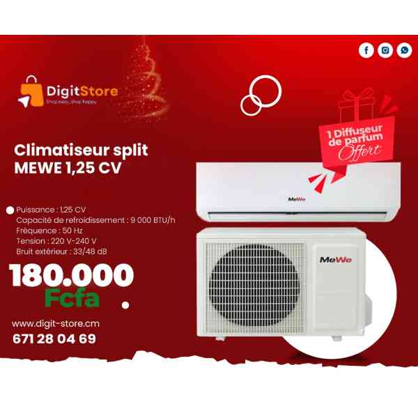 Climatiseur split MEWE 1.25CV