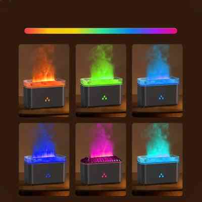 Machine d'aromathérapie portable à effet flamme avec pierres de sel et lumières colorées ISDS000106 Smella 11 000 FCFA