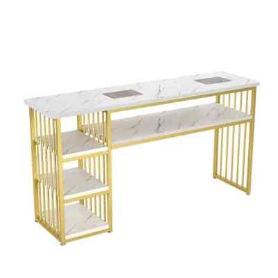 Table multifonction avec 3 étagères latérales – Modèle MEIMEI (100×40×76 cm) MESD00027 Style & confort 62 000&nbsp;FCFA