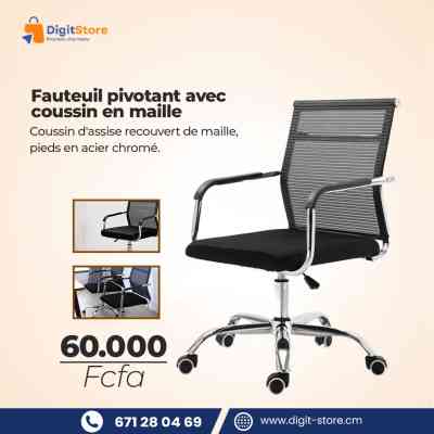 fauteuil pivotant avec coussin en maille Panier Festif 60 000&nbsp;FCFA