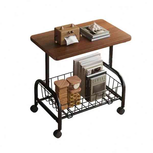 Table basse créative multifonctionnelle en bois et métal