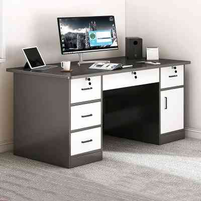 Bureau moderne sur mesure en bois et métal MEDS00035 Style & confort 80 000&nbsp;FCFA